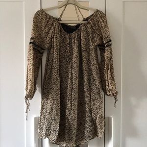 Zara Cold shoulder printed dress